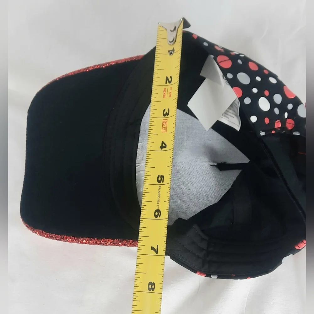 Disney Parks Minnie Mouse Youth Hat Glitter Sequin Bow Always Be You Cap Black
